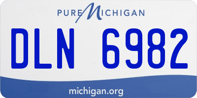 MI license plate DLN6982