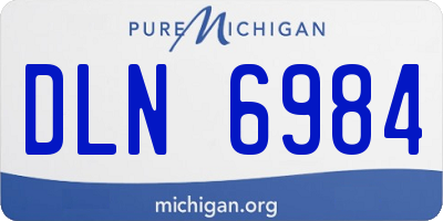 MI license plate DLN6984