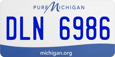 MI license plate DLN6986