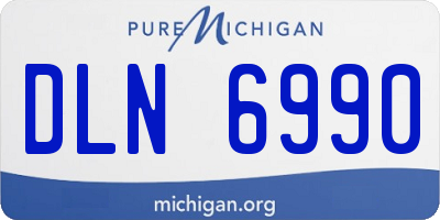 MI license plate DLN6990