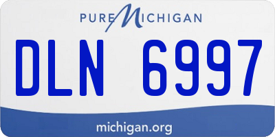 MI license plate DLN6997