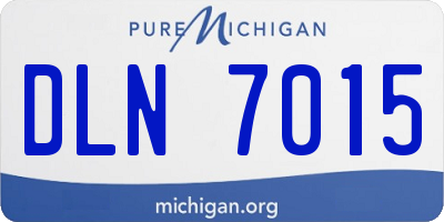 MI license plate DLN7015