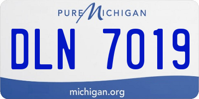 MI license plate DLN7019