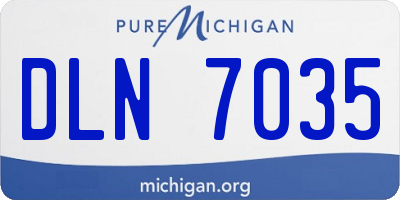 MI license plate DLN7035