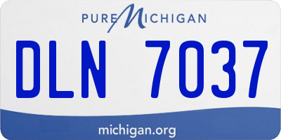 MI license plate DLN7037