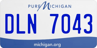 MI license plate DLN7043