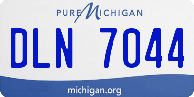 MI license plate DLN7044