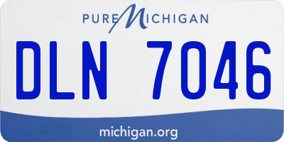 MI license plate DLN7046