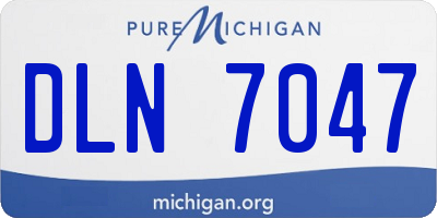 MI license plate DLN7047