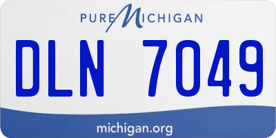 MI license plate DLN7049