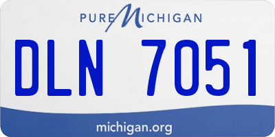 MI license plate DLN7051