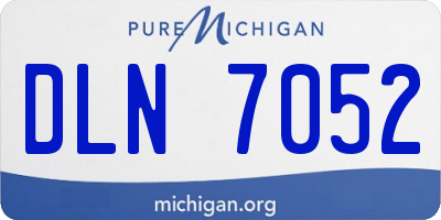 MI license plate DLN7052