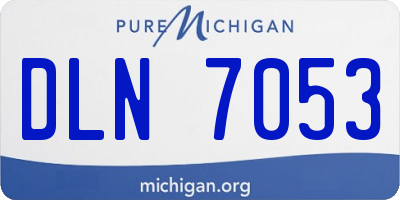 MI license plate DLN7053