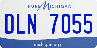 MI license plate DLN7055