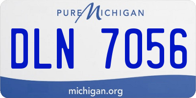 MI license plate DLN7056