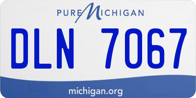 MI license plate DLN7067