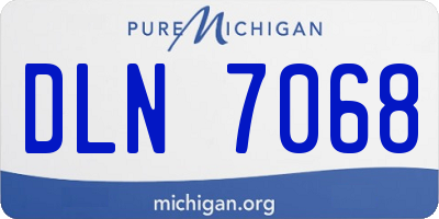 MI license plate DLN7068