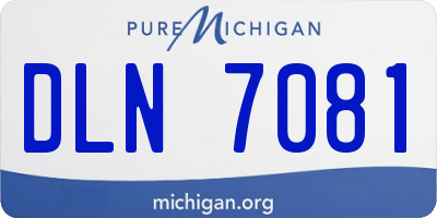 MI license plate DLN7081