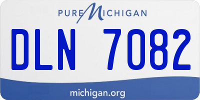 MI license plate DLN7082