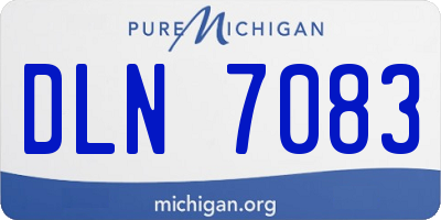 MI license plate DLN7083