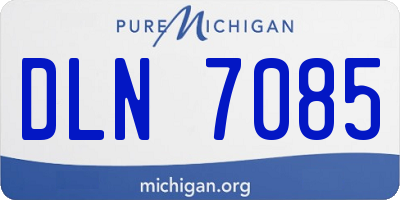 MI license plate DLN7085