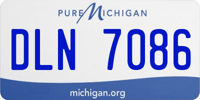 MI license plate DLN7086