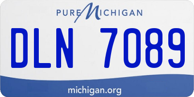 MI license plate DLN7089