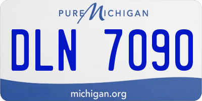 MI license plate DLN7090