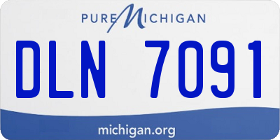 MI license plate DLN7091