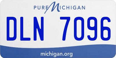 MI license plate DLN7096