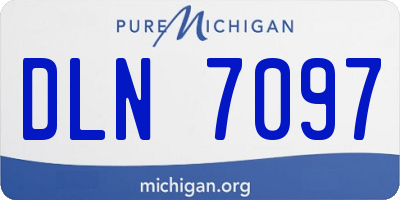 MI license plate DLN7097