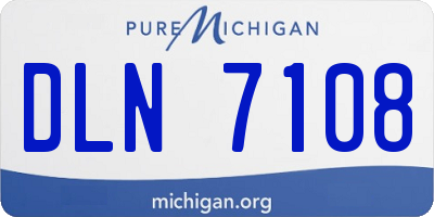 MI license plate DLN7108