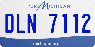 MI license plate DLN7112