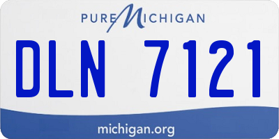 MI license plate DLN7121