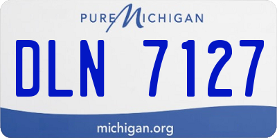 MI license plate DLN7127