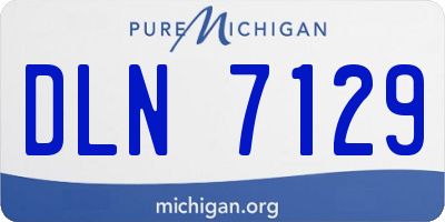 MI license plate DLN7129