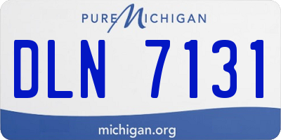 MI license plate DLN7131