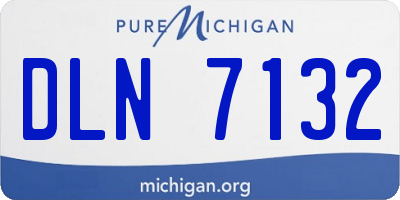 MI license plate DLN7132