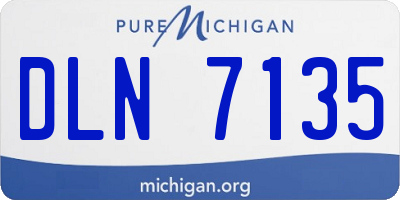 MI license plate DLN7135