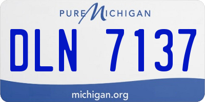 MI license plate DLN7137