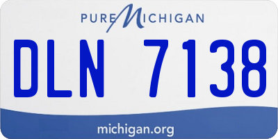 MI license plate DLN7138