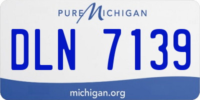 MI license plate DLN7139