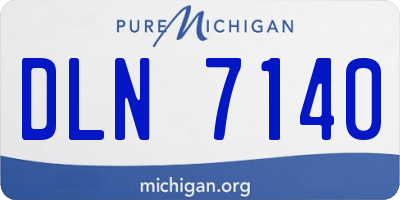 MI license plate DLN7140