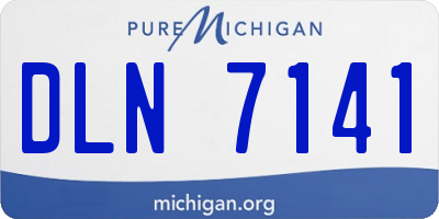 MI license plate DLN7141