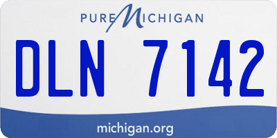 MI license plate DLN7142