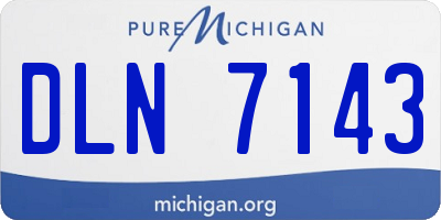 MI license plate DLN7143