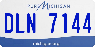 MI license plate DLN7144