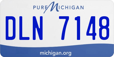 MI license plate DLN7148