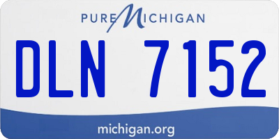 MI license plate DLN7152