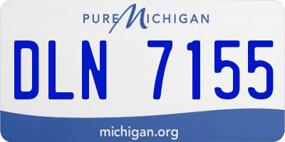 MI license plate DLN7155